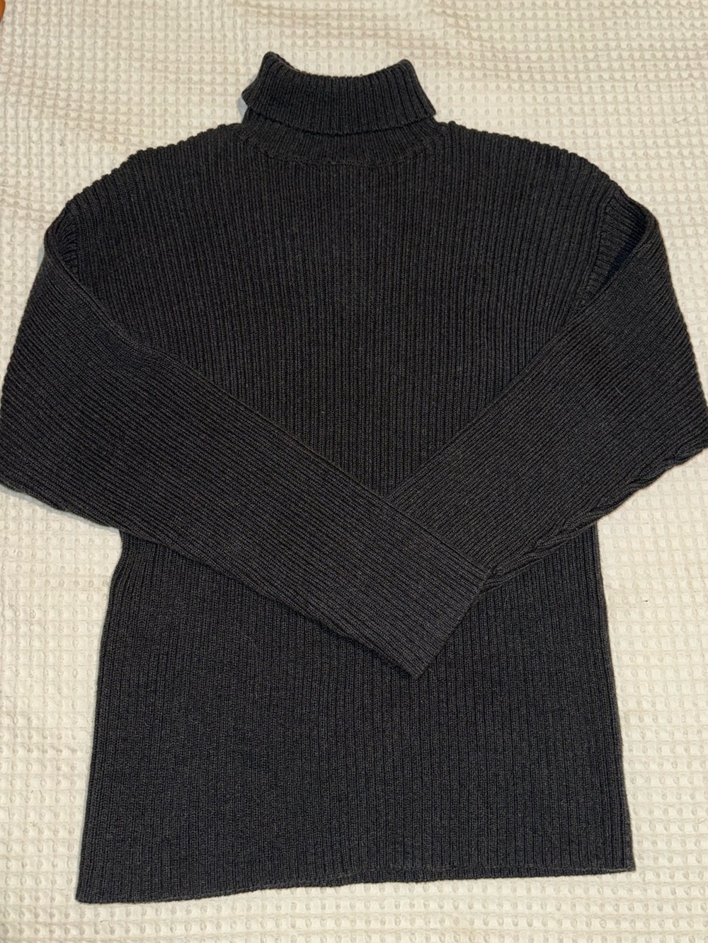 2/$10 - Oversized Women's Dark Gray Ribbed Turtleneck Sweater